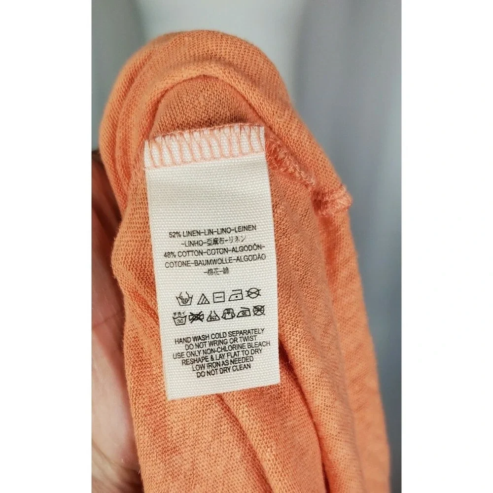 Free People | We The Free Linen Blend Tank Women's size Medium Orange